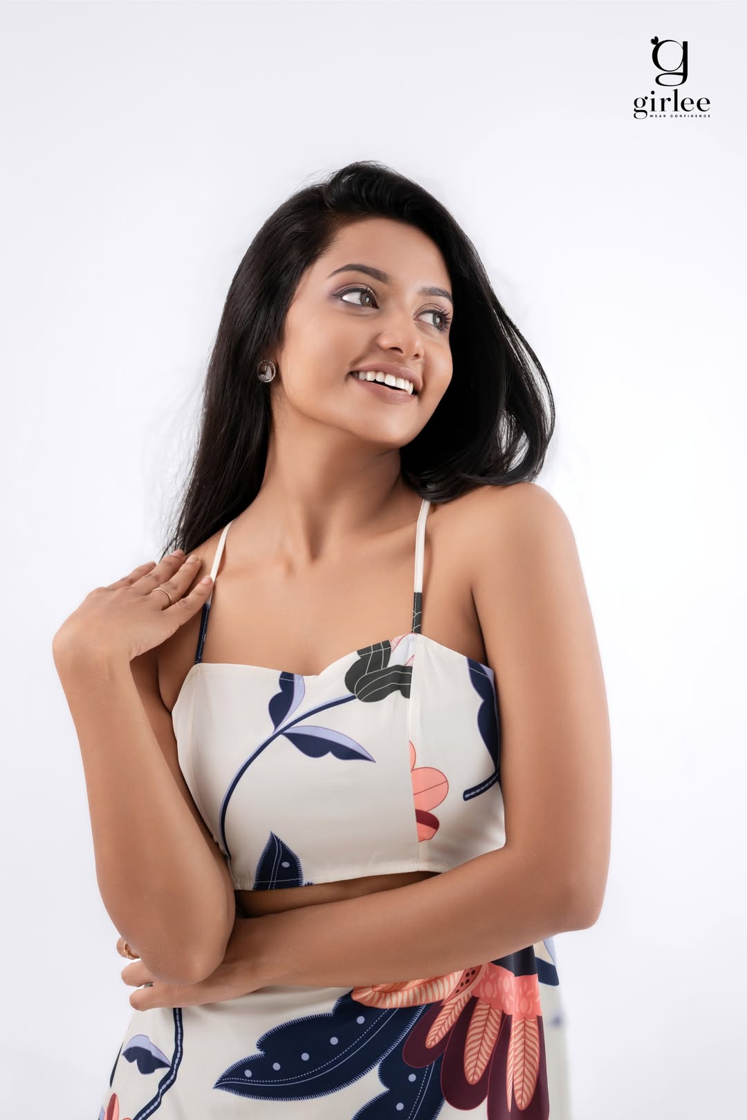 floral cutout dress