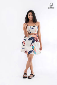 floral cutout dress