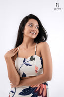 floral cutout dress